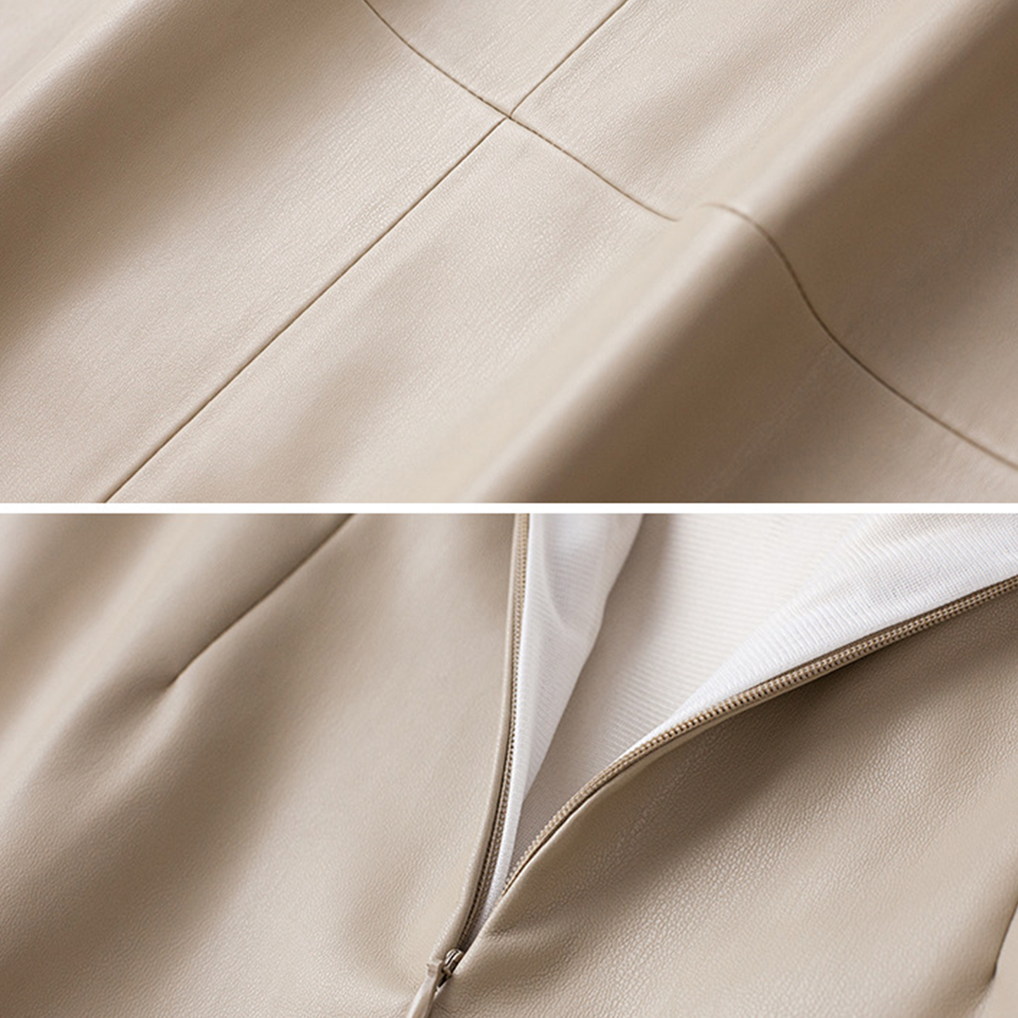 Avelle Sheepskin Leather Skirt