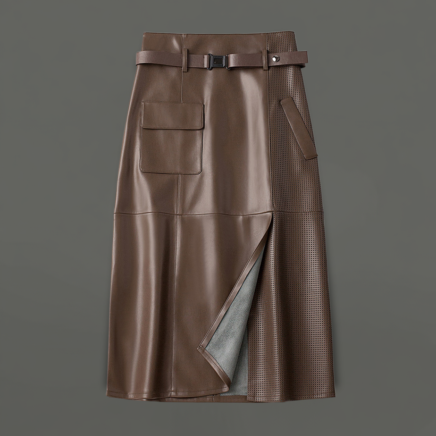Avelle Sheepskin Leather Skirt