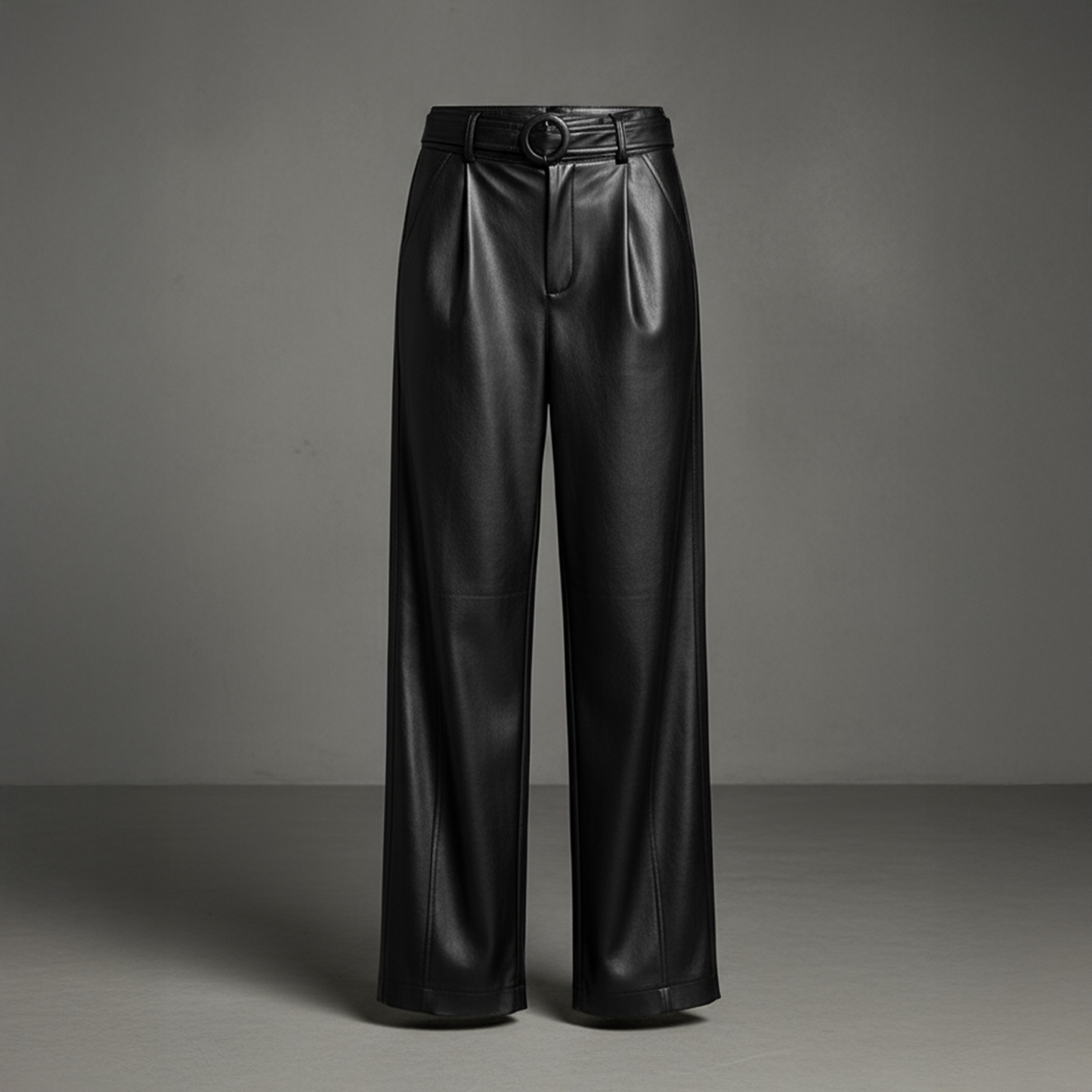 Aurelia Belted Leather Pants