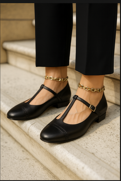 Marceline Genuine Leather Flats