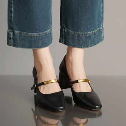 Sabrina Genuine Leather Heels