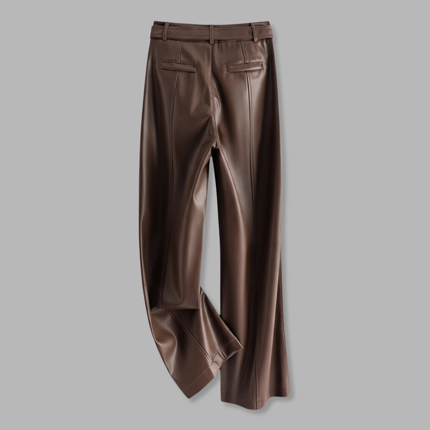 Aurelia Belted Leather Pants