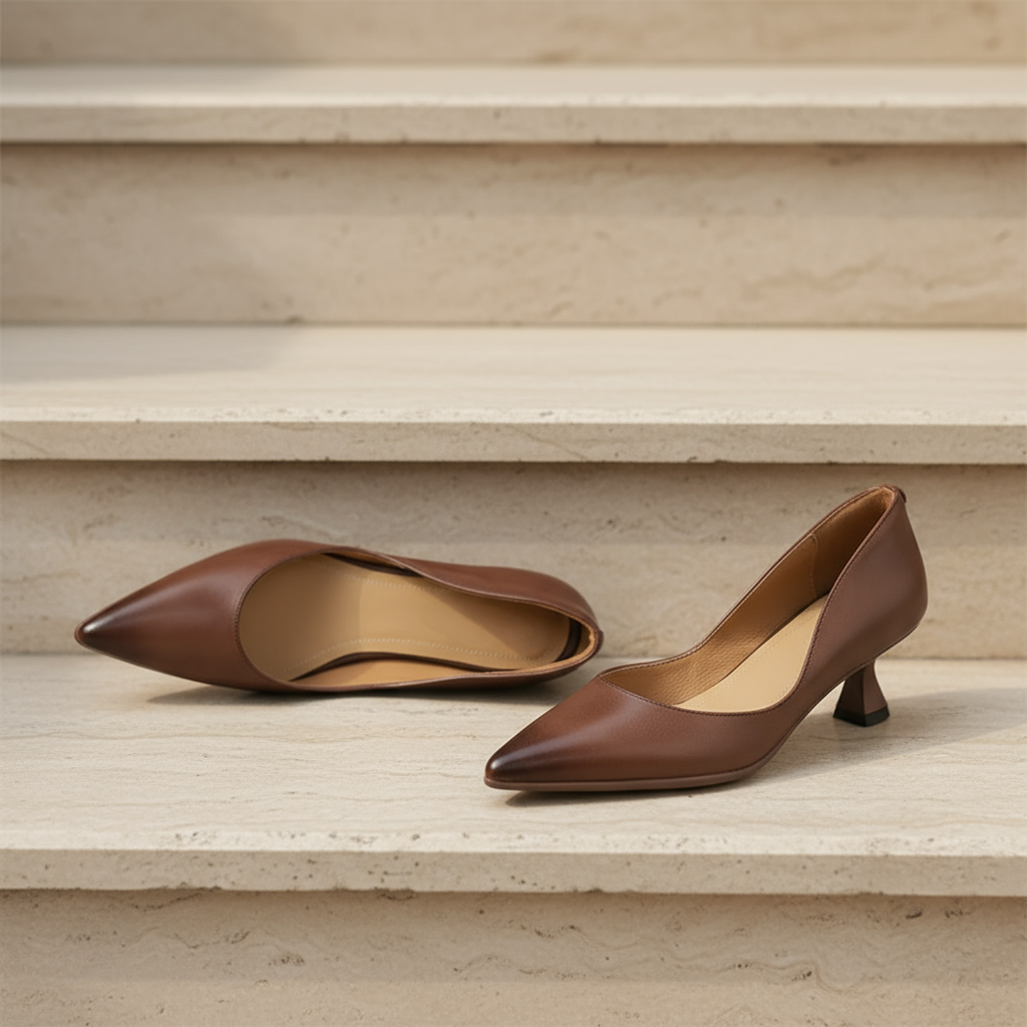 Vionne Genuine Leather Heels