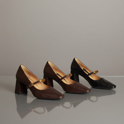 Sabrina Genuine Leather Heels