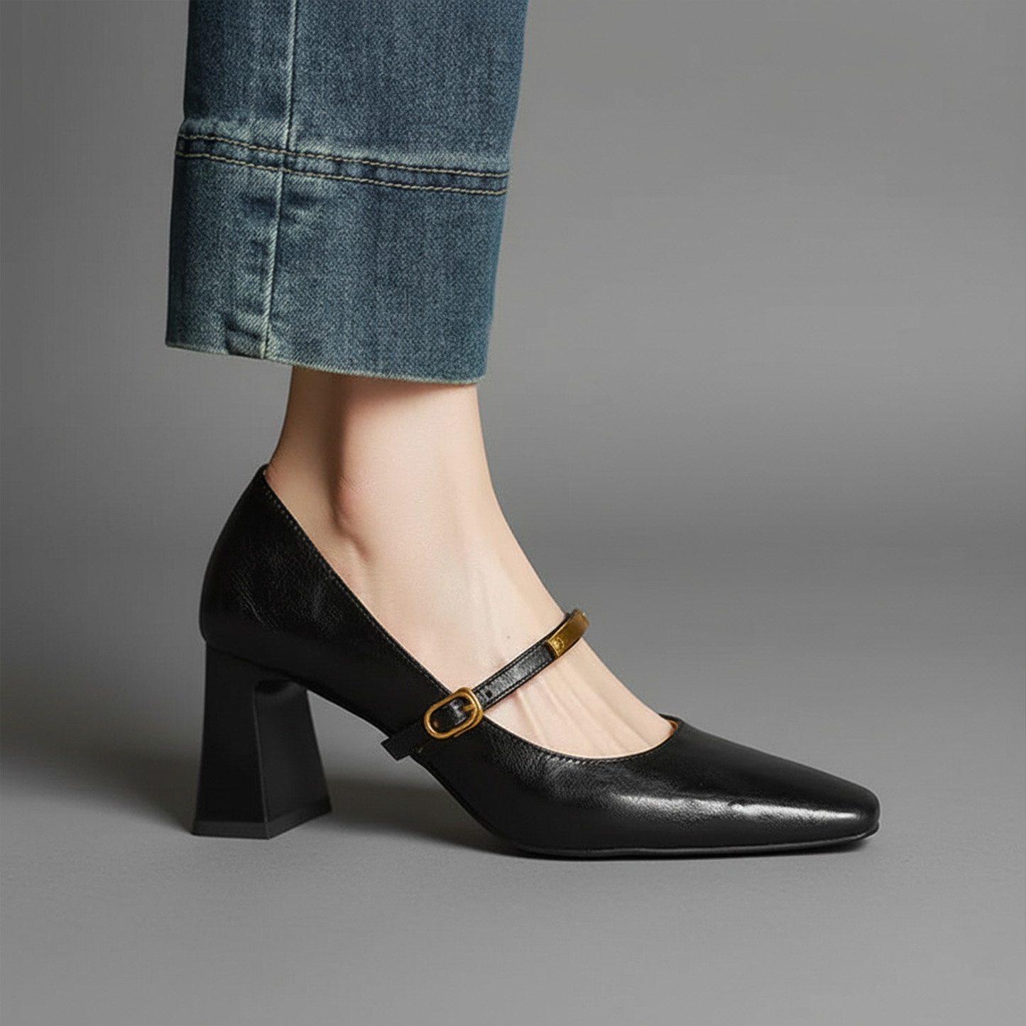 Sabrina Genuine Leather Heels