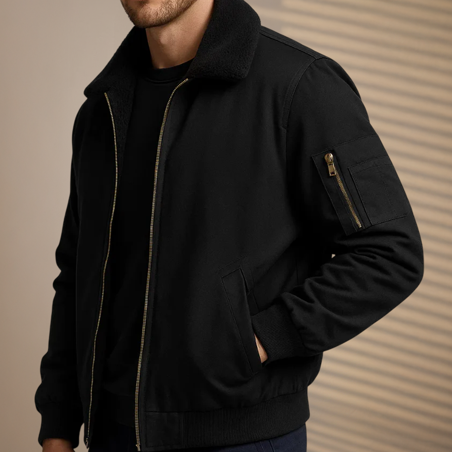 Harbor Fleece Bomber Jacket