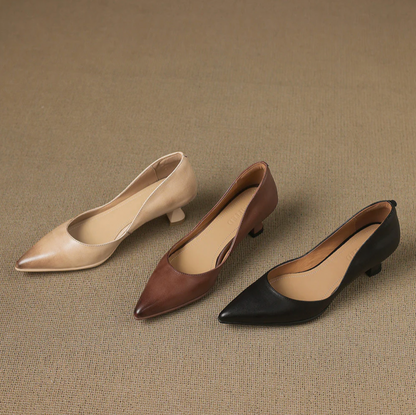 Vionne Genuine Leather Heels