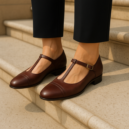 Marceline Genuine Leather Flats