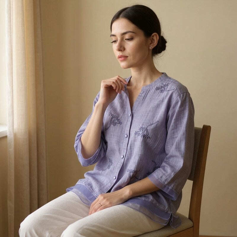 Adele Chambray Blouse